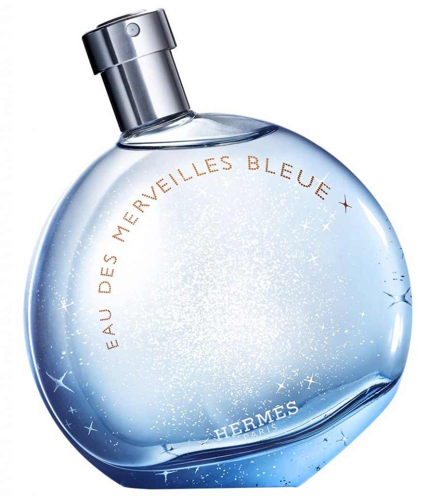 Hermes turns bleue with a new edition of its famous Eau de Merveilles fragrance