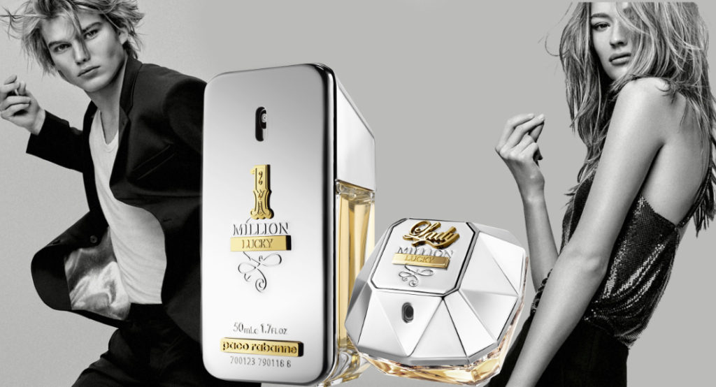 Choose your signature fragrance: Paco Rabanne Million Lucky or Lady Million Lucky